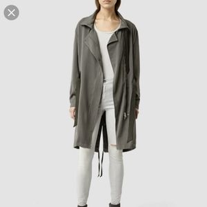 AllSaints Aiya Utility Jacket Khaki Green